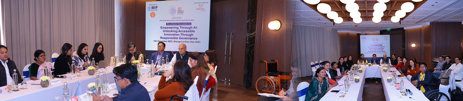 Banner of Roundtable Discussion on "Empowering Through AI: Unlocking Accessible Innovation Through Responsible Governance" held on 16th December 2025
