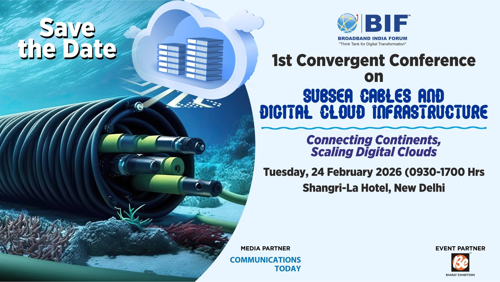 Banner of 1st Convergent Conference on Subsea cables and Digital Cloud Infrastructure