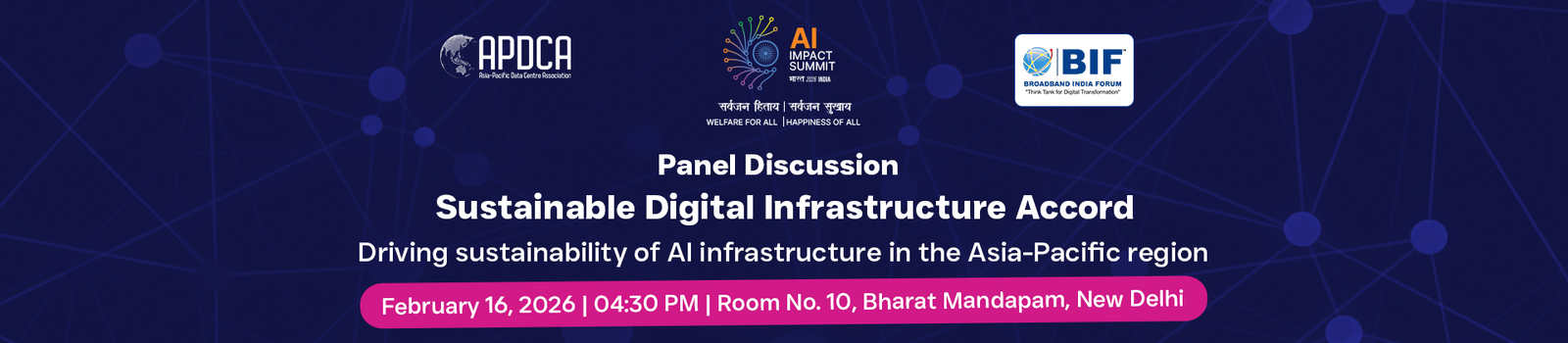 Panel discussion on "Sustainable Digital Infrastructure Accord