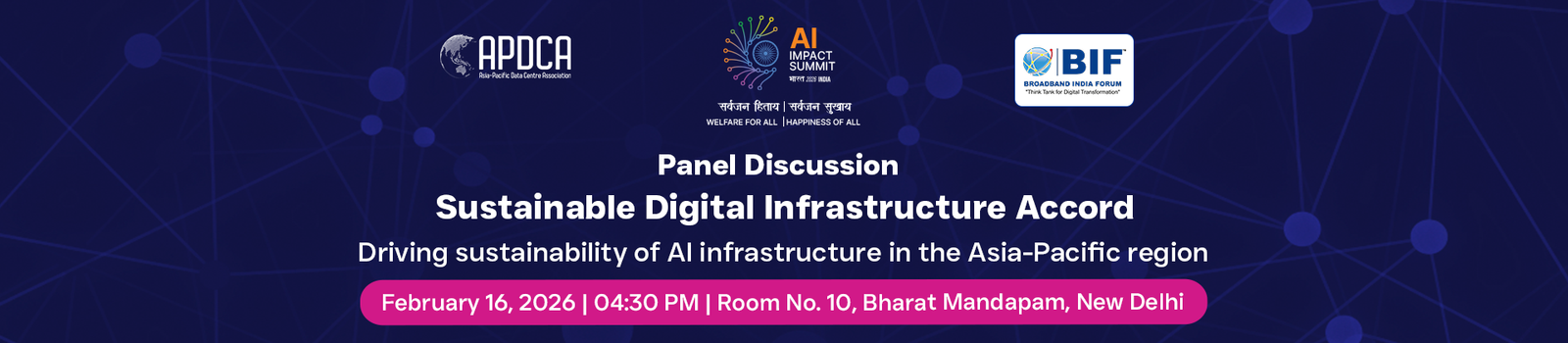 Panel discussion on "Sustainable Digital Infrastructure Accord